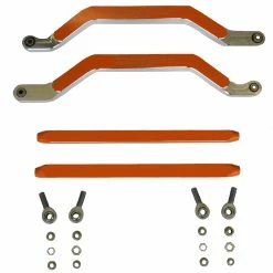 High Clearance Radius Rods Fit Polaris RZR XP Turbo 64" 2017 - 2021 Orange