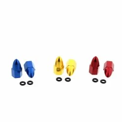 Race-Driven Bullet Tire Valve Cap Wheel Air Port Dust Cover Stem Caps Kit