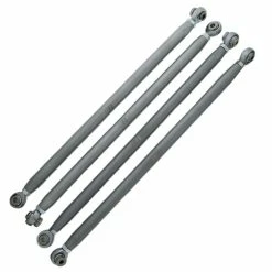 Polaris RZR XP 1000 Rear Radius Rods 10mm Bolts Silver 2017 X4 By Race-Driven