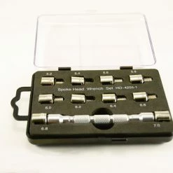 Race-Driven Pro Series Spoke Head Wrench Set With 10 Heads No Slip Handle Wrench